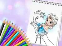 Amazing Princess Coloring Book background
