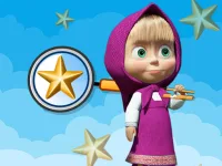 Masha and Bear Hidden Stars background