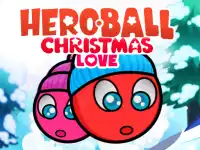 Red Ball Christmas love background