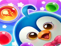 Penguin Bubble Shoot Winter background