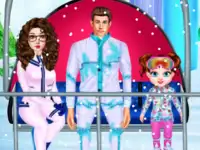 Baby Taylor Skiing Fun background