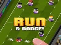 Blocky road runner game background