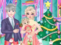 Frozen Family Christmas Preparation background
