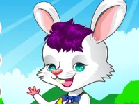 Cute Rabbit Dress Up background