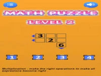 Math puzzle background
