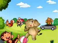 Kids match memories game background