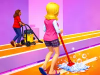 Bridge Cleaner Runner Game background