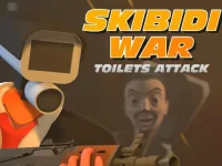 Skibidi War   Toilets Attack background