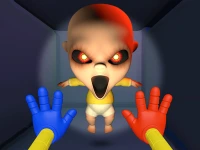 Yellow Baby Horror background