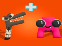Merge Alphabet: 2D Run background