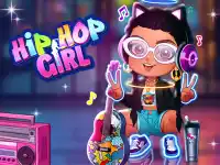 Stylish Hip Hop Girl background