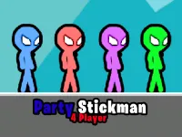 Party Stickman 4 Player background