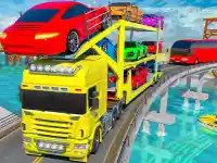 Crazy Mega Car Transport Truck Game background
