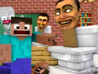 Minecraft Skibidi Toilet background
