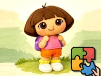 Dora Puzzle Challenge background