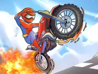Moto Stunts Driving Racing background