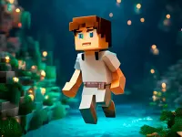 Noobik Parkour in a Cave! background