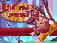 The red forest kid background
