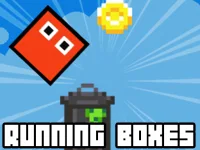 Retro Running Boxes background
