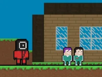 Squid Escape But Blockworld background