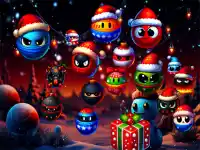 Christmas Rush : Red and Friend Balls background