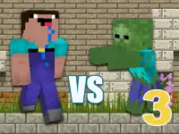 Minecraft Noob vs Zombies 3 background