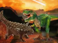 Dinosaurs Fight Jigsaw background