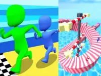 Stickman Races 3D background