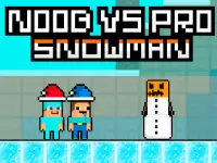 Noob vs Pro Snowman background