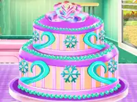 Girl Chef Cooking Cake background