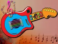 Kids Guitar Music Time background