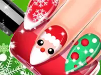 Christmas Nail Salon background