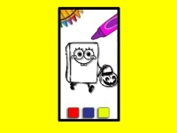 SpobgeBob Halloween Coloring Book background