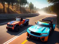 Top Down Truck Racing background