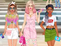 College Girls Team Fashion Makeover background