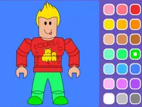 Roblox Coloring Game background