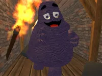Grimace Shake Burn or Die background