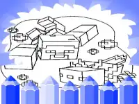 Axolotl Minecraft Coloring Pages background