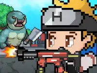 Mecha Shoot Pixel Rpg background