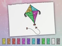 Glitter Toys Coloring Book background