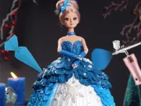 Icing On Doll Cake background