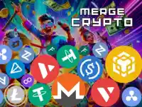 Merge Crypto   2048 Puzzle background