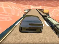 Train vs Super Car Racing Game background