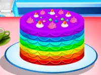 Cooking Rainbow Cake background