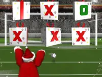 Santa kick Tac Toe background