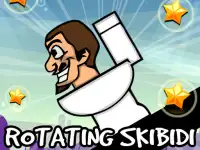 Rotating Skibidi background