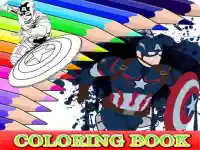 Coloring Book for Captain America background
