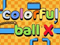 Colorful ball X background