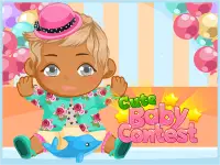 Cute baby contest background