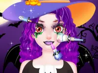 Sweet Girl Halloween Dress Up background